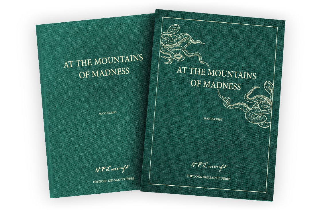 Une belle reproduction en anglais des Montagnes hallucinées de H.P. Lovecraft